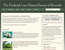 Tablet Screenshot of olmstedsociety.org